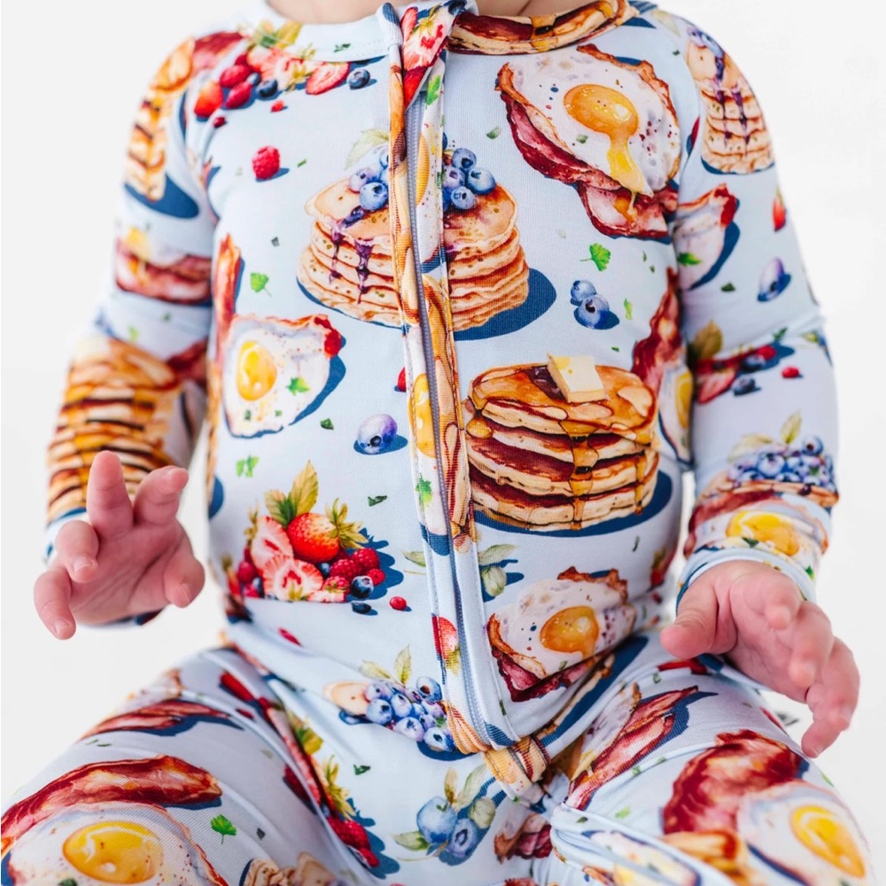Bums & Roses Bamboo Pajama Convertible Romper One Piece